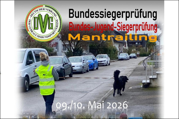 Bundessiegerprüfung Mantrailing 2026