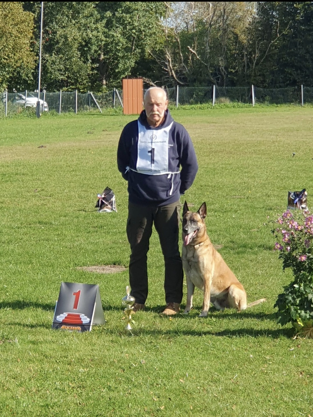 Mann mit Hund