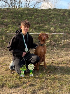 Noam Stockleben mit Crocket - Foto Sarah Stockleben
