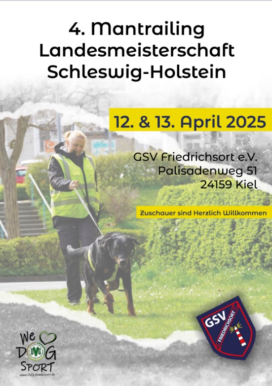 Plakat Mantrailing Wettkampf